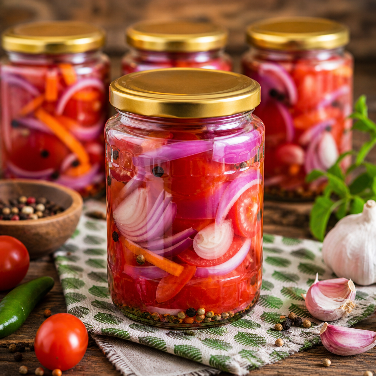 Home'Wera 750ml Clear Glass Jar with Airtight Metal Lid