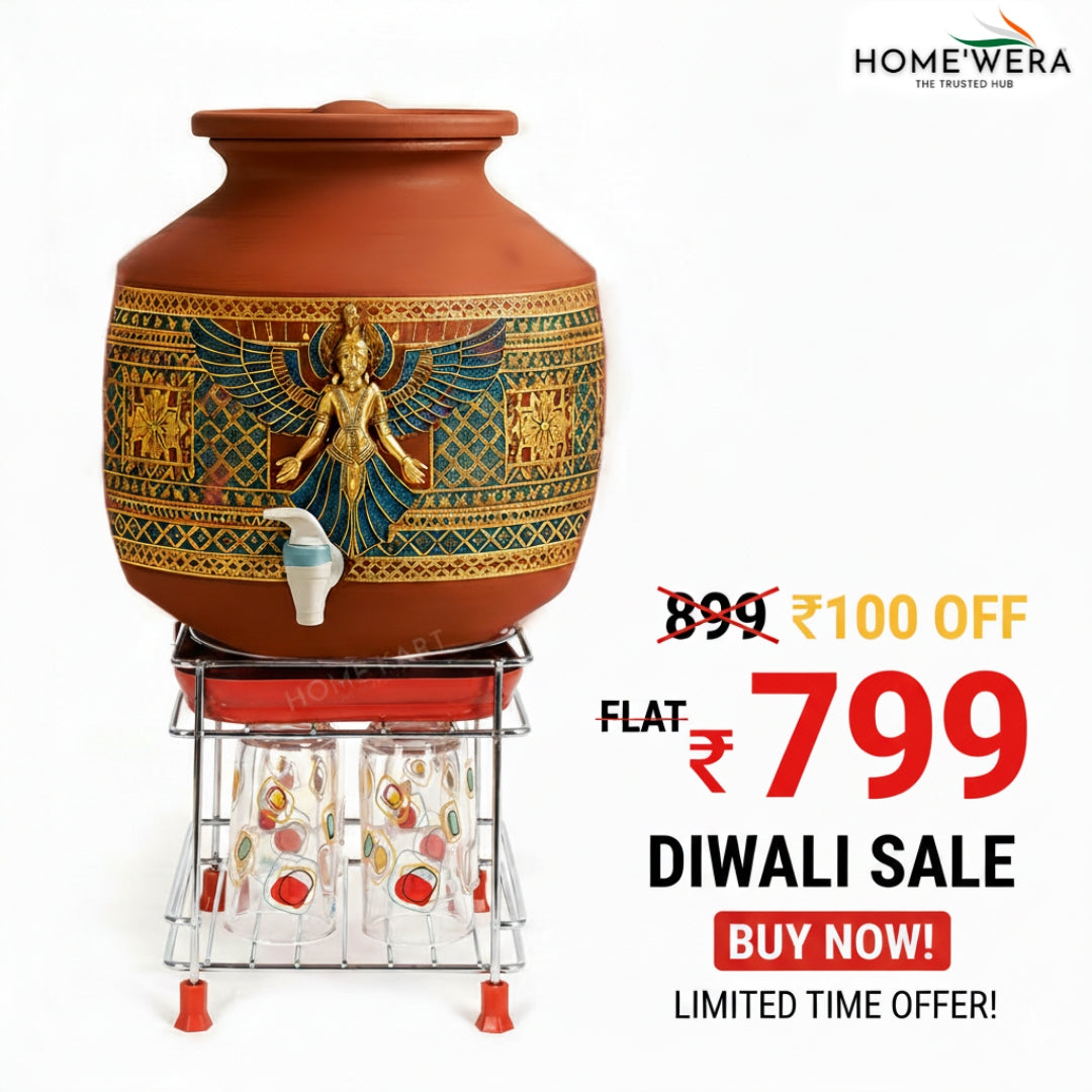 Stainless Steel Matka Stand With Dispenser Tray