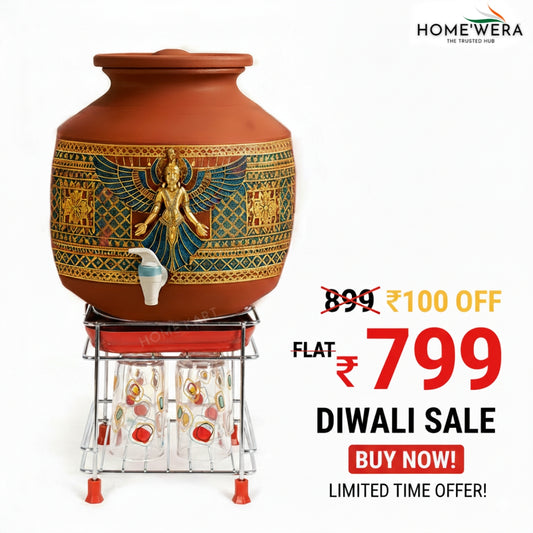 Stainless Steel Matka Stand With Dispenser Tray