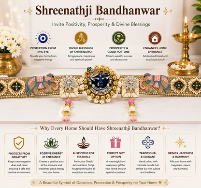 Premium Handmade Shreenathji Bandhanwar