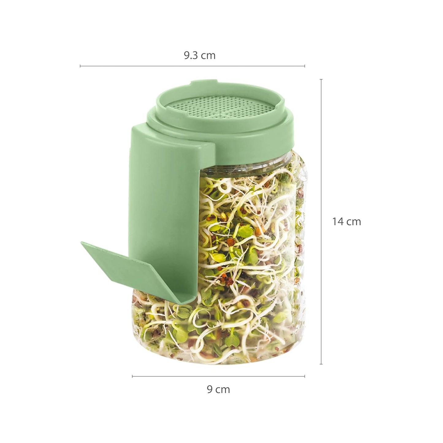 Sprouts Maker Glass Jar | Hygienic Glass – 720mls 🌱