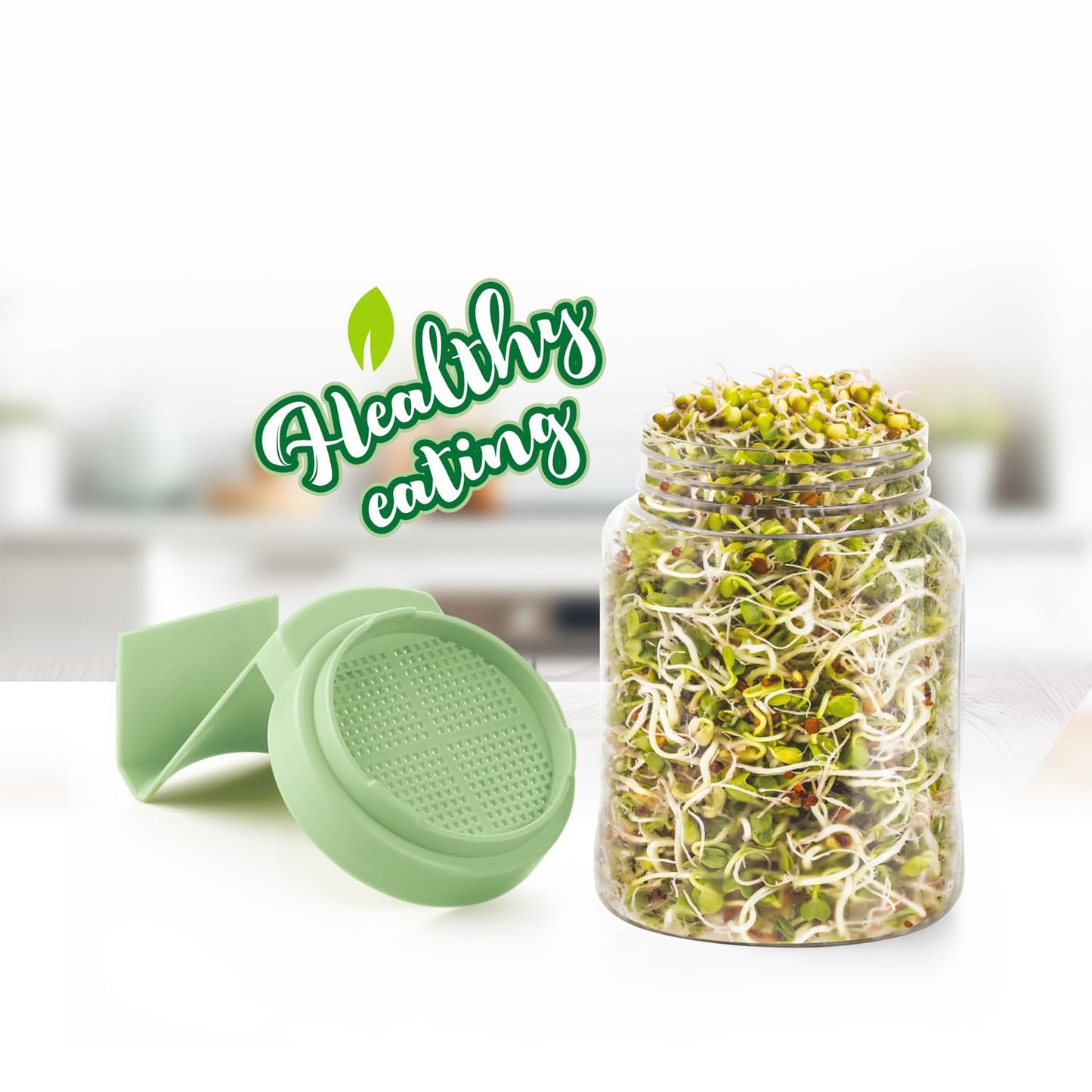 Sprouts Maker Glass Jar | Hygienic Glass – 720mls 🌱