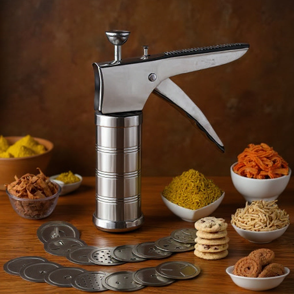 Stainless Steel Kitchen Press - 15 Blades