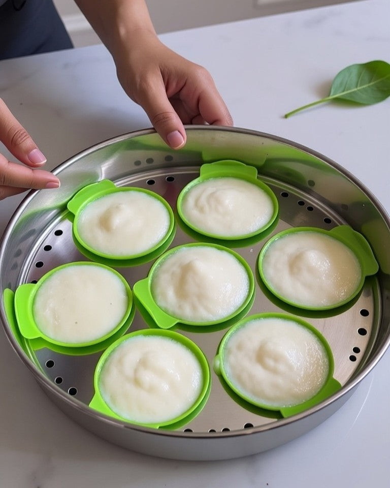 Food Grade Silicone Idli liners  ( Eco-Friendly ) ☘️