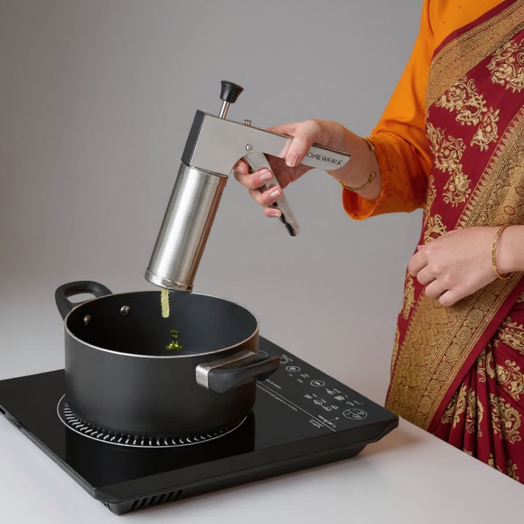 Stainless Steel Kitchen Press - 15 Blades