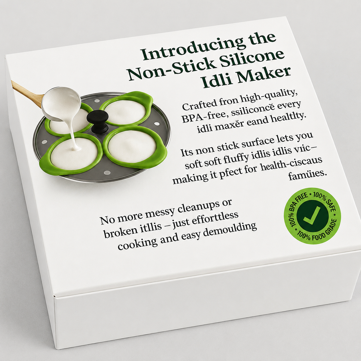 Food Grade Silicone Idli liners  ( Eco-Friendly ) ☘️