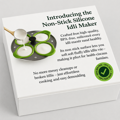 Food Grade Silicone Idli liners  ( Eco-Friendly ) ☘️
