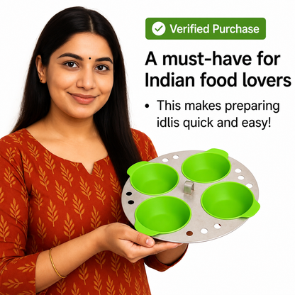 Food Grade Silicone Idli liners  ( Eco-Friendly ) ☘️