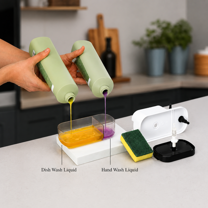HomeWera 3 In 1 Soap Dispenser 🧽