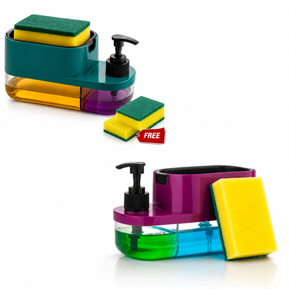 HomeWera 3 In 1 Soap Dispenser 🧽