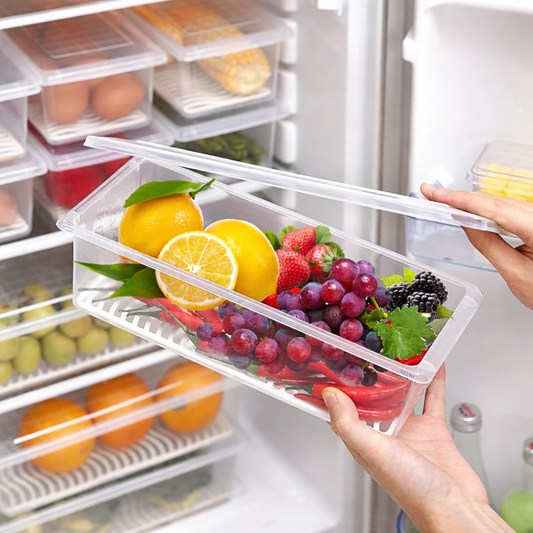 fruit-vegetable-storage-container-with-drain-tray
