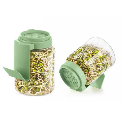 Hygienic glass sprouts maker jar for healthy home sprouting - HOMEWERA brand