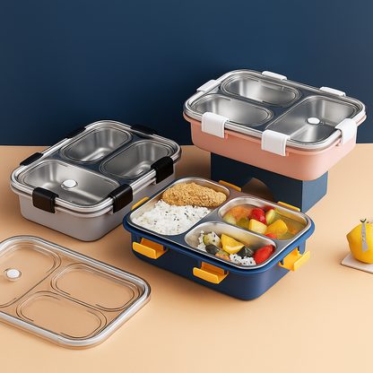 Bento Lunch Box Stainless Steel With spoon