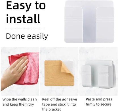 HomeWera™ - Wall Mounted Mobile Phone Charging Stand, Storage Holder