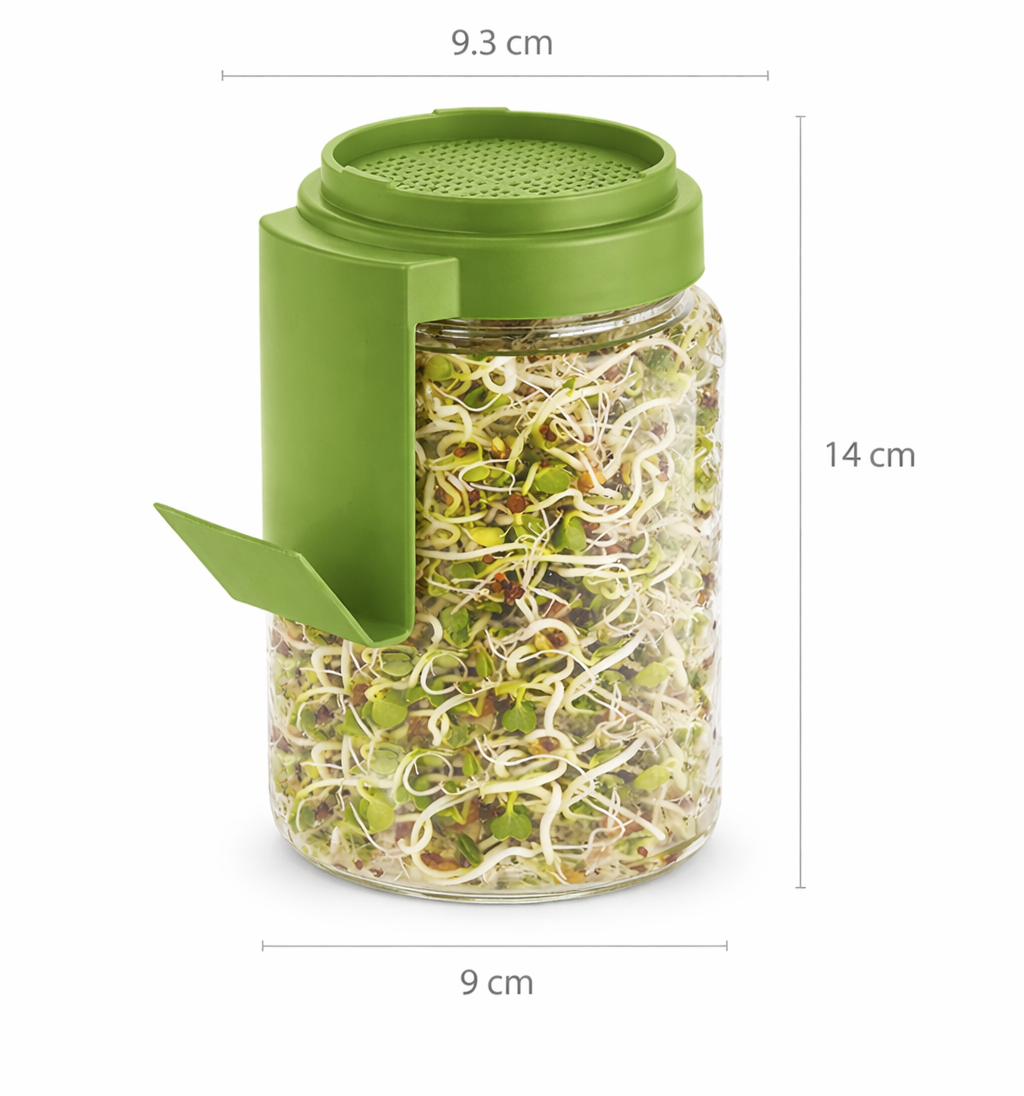 Sprouts Maker Glass Jar | Hygienic Glass – 720mls 🌱