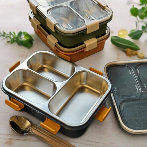 Bento Lunch Box Stainless Steel With spoon
