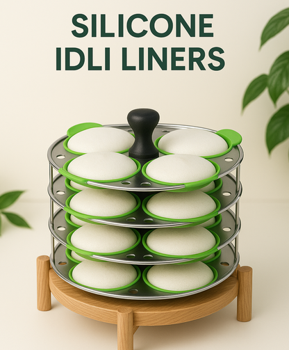 Food Grade Silicone Idli liners   ( Eco-Friendly ) ☘️