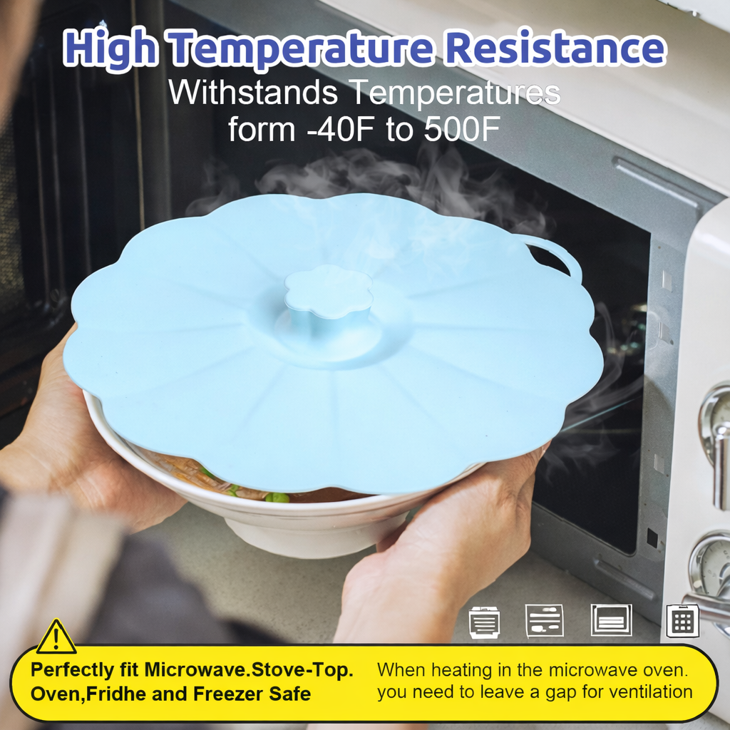 Food Grade Silicone Bowls Lids ( 5 size )🍀