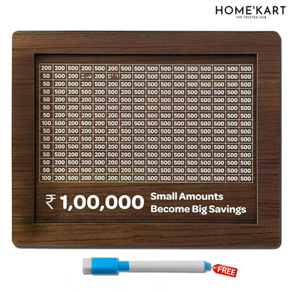 Eco-Friendly Wooden Savings Box