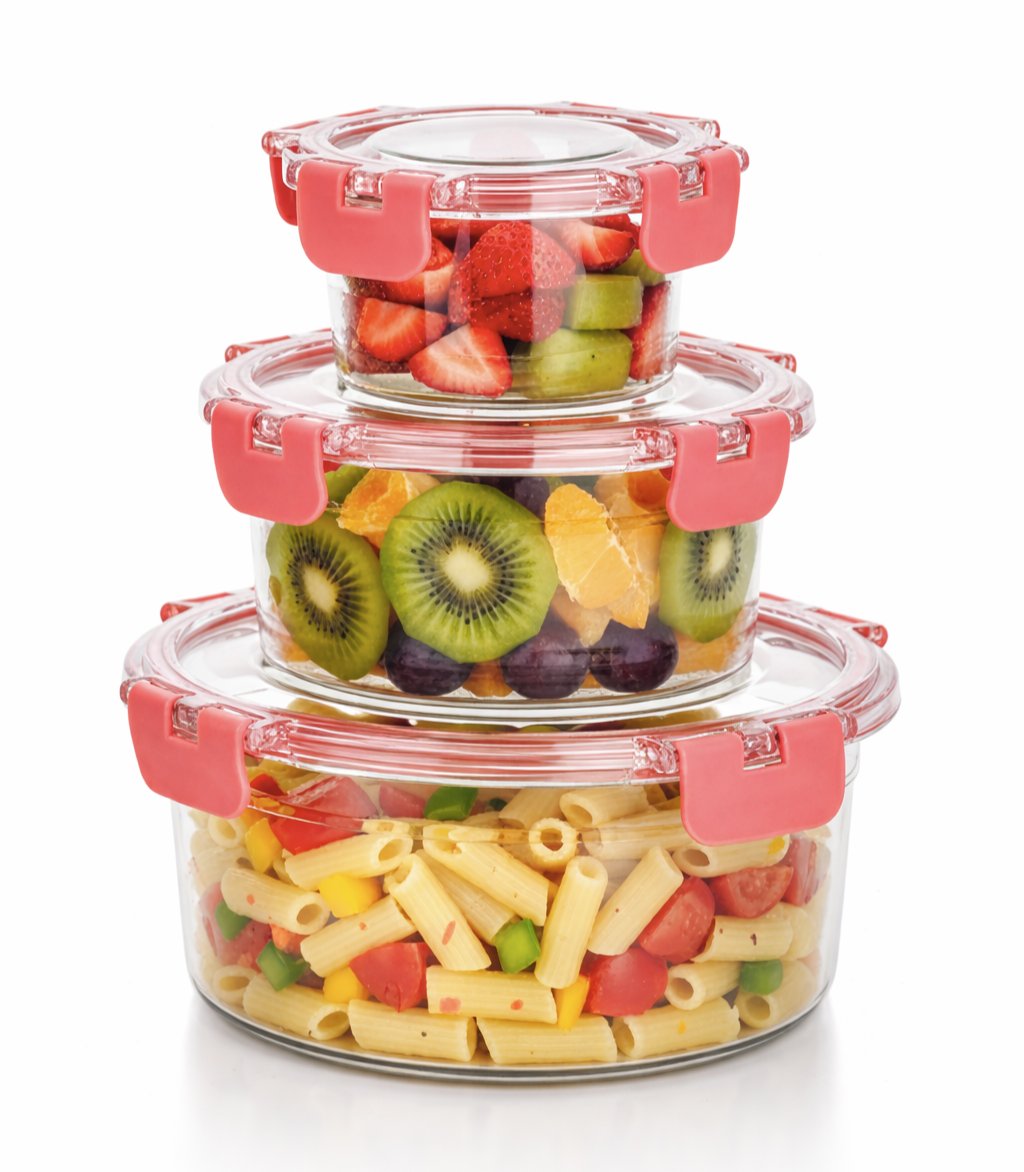 Multi-Purpose Leakproof Food Storage Container + Set of 3