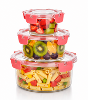 Multi-Purpose Leakproof Food Storage Container + Set of 3