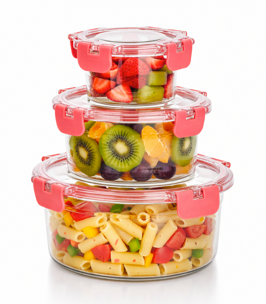 Multi-Purpose Leakproof Food Storage Container + Set of 3