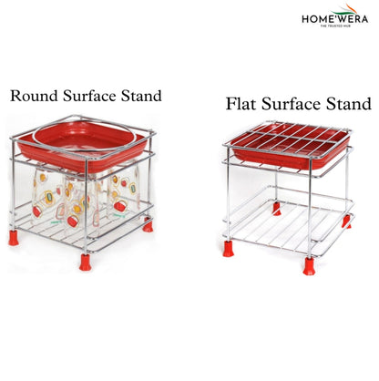 Stainless Steel Matka Stand With Dispenser Tray