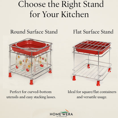 Stainless Steel Matka Stand With Dispenser Tray