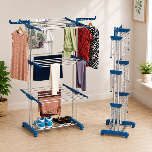 Premium FoldDry 3-Tier Clothes Drying Rack
