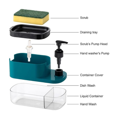 HOME'WERA 3 In 1 Soap Dispenser 🧽