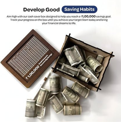 Eco-Friendly Wooden Savings Box