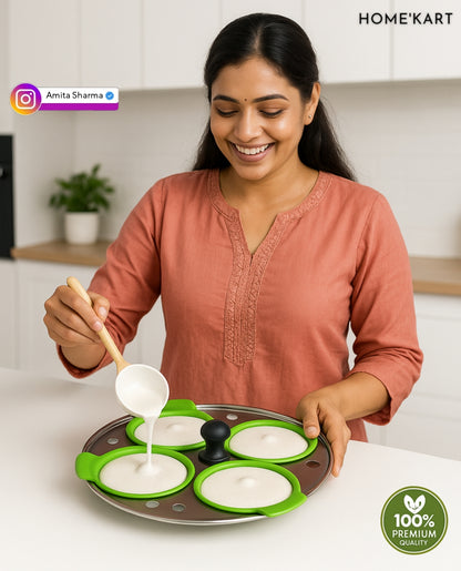 Food Grade Silicone Idli liners   ( Eco-Friendly ) ☘️