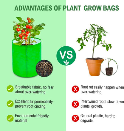 HomeWera HDPE Plant Grow Bags - Eco Friendly ☘️
